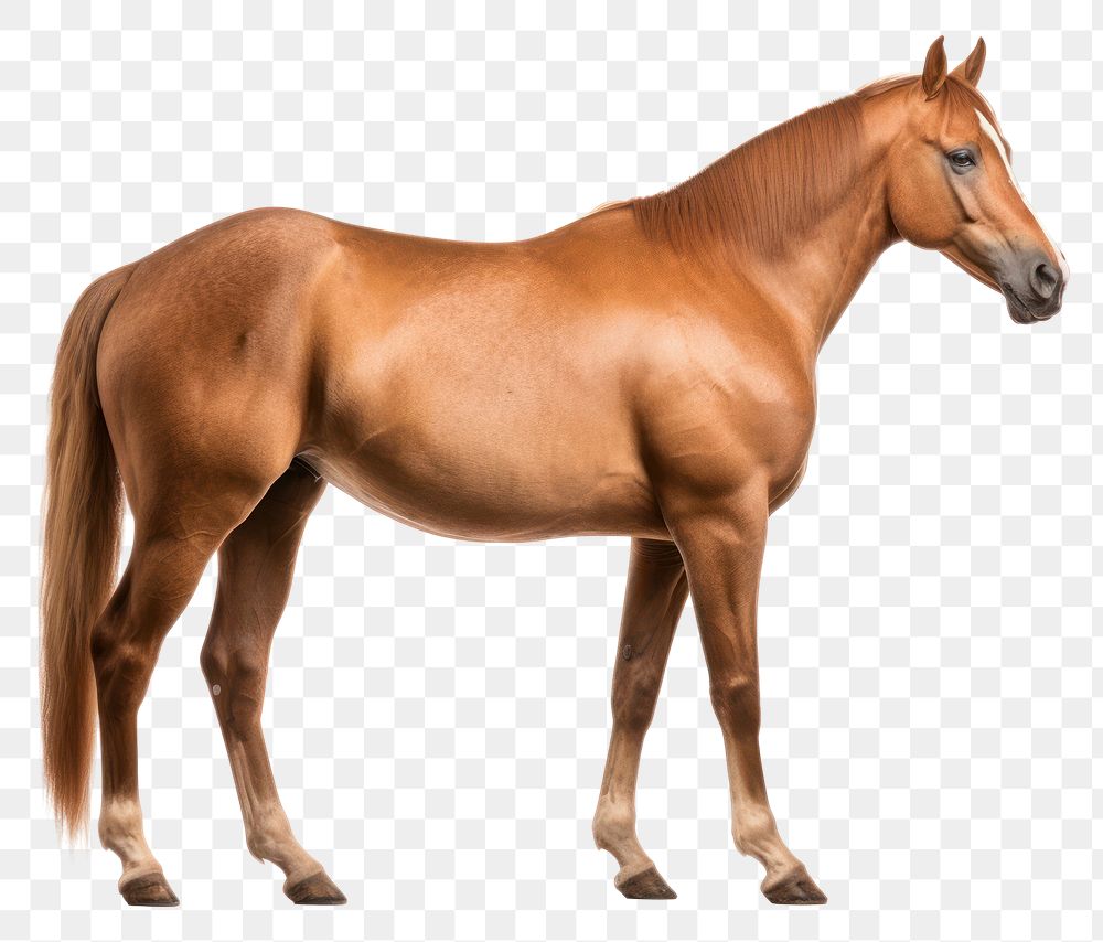 PNG Horse standing animal mammal. 