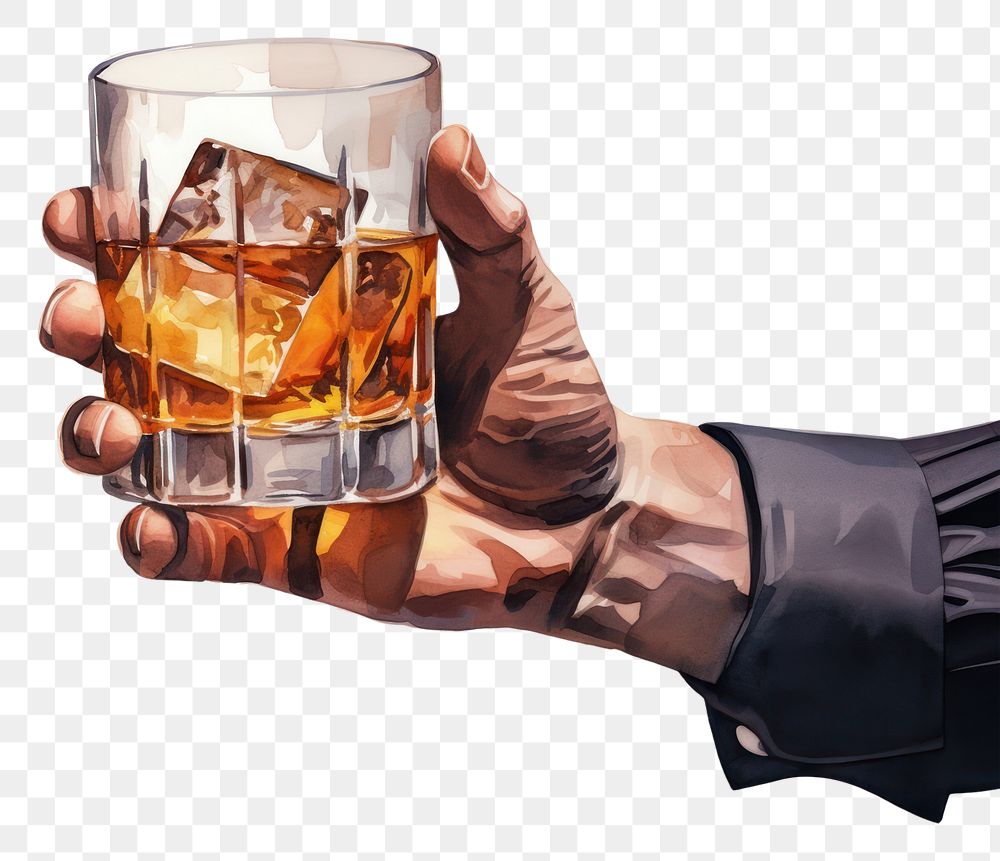 PNG Whisky drink glass adult. AI generated Image by rawpixel.