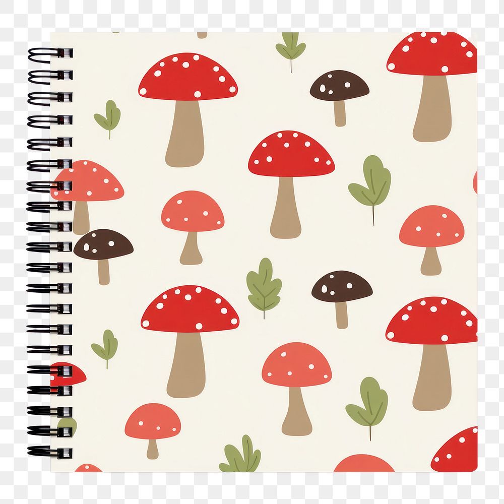 PNG Mushroom pattern plant white background. AI generated Image by rawpixel.