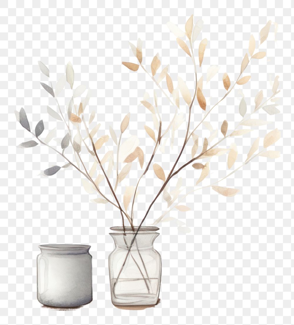 PNG Decoration plant vase wall. AI generated Image by rawpixel.