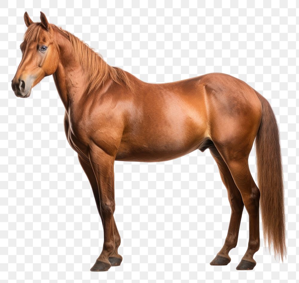 PNG Horse stallion standing animal. AI generated Image by rawpixel.