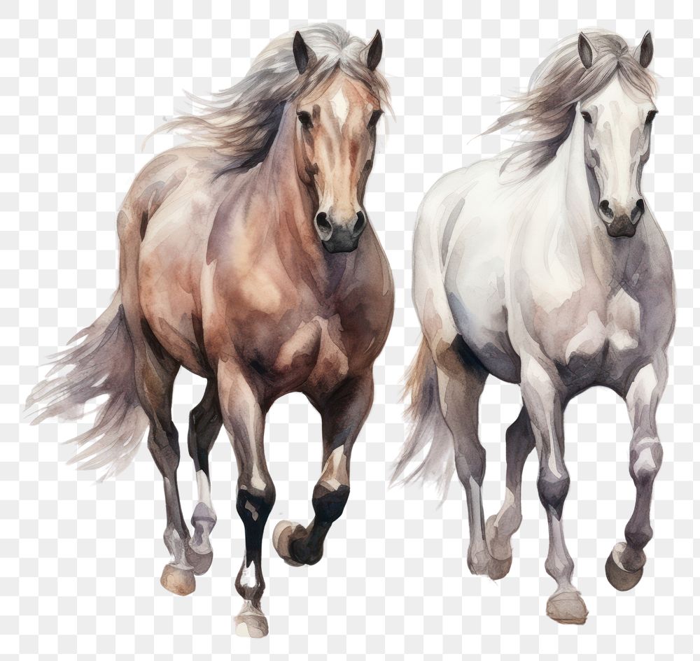 PNG Horse stallion drawing animal. AI generated Image by rawpixel.