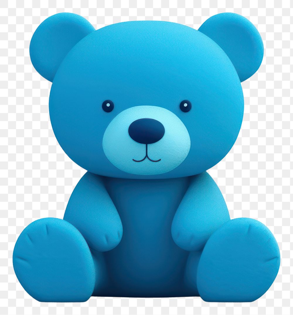 PNG Plush blue toy representation. AI generated Image by rawpixel.