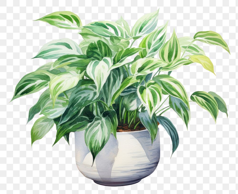 PNG Plant vase leaf houseplant. AI generated Image by rawpixel.