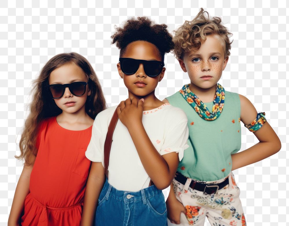 PNG Sunglasses portrait summer child. AI generated Image by rawpixel.