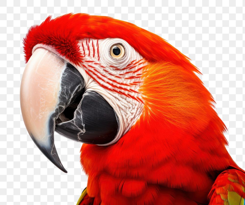 PNG Parrot animal macaw beak. 