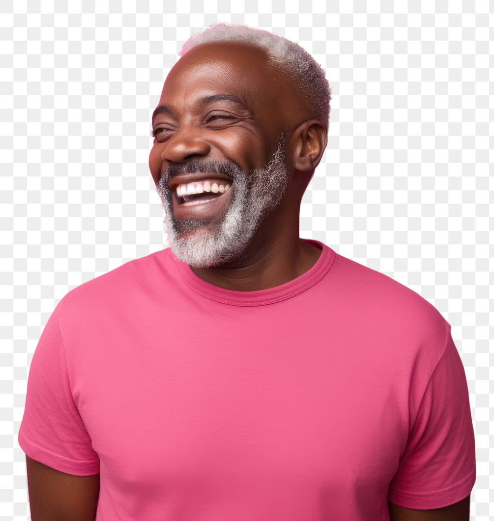 PNG Laughing t-shirt adult smile. AI generated Image by rawpixel.