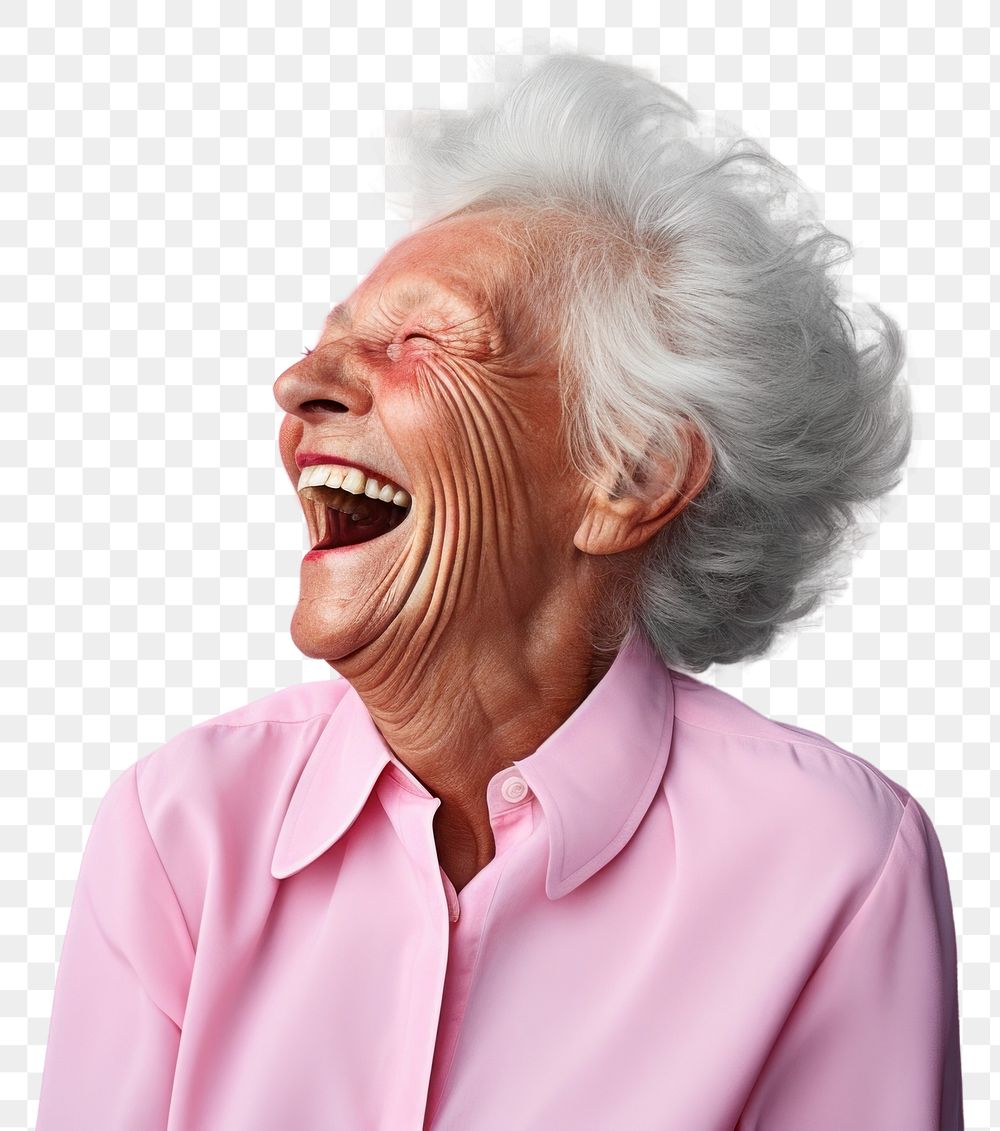 PNG Laughing adult retirement happiness. AI generated Image by rawpixel.
