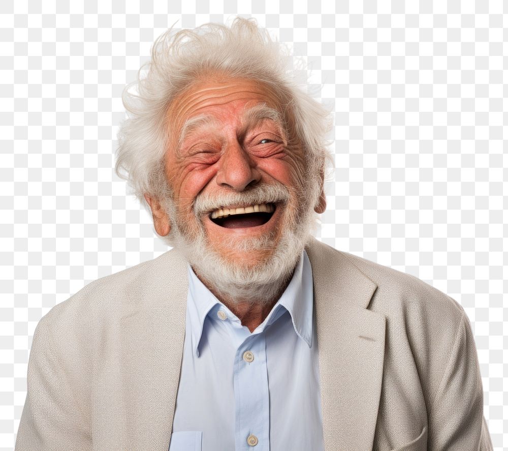 PNG Laughing adult smile retirement. AI generated Image by rawpixel.