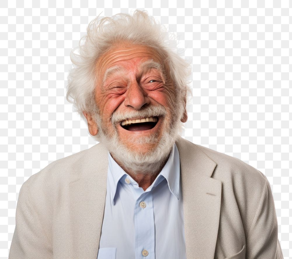 PNG Laughing adult smile retirement. 