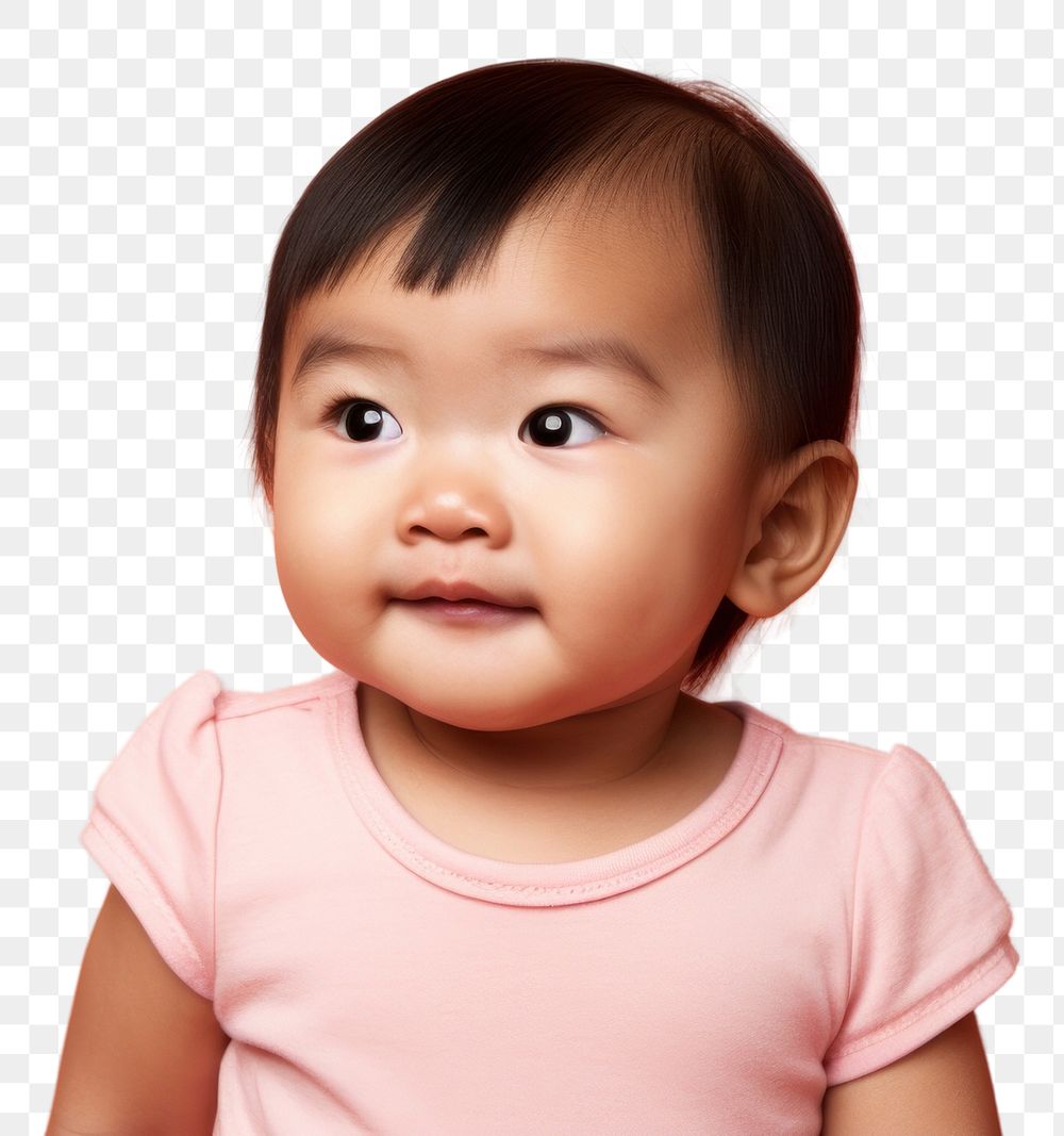 PNG Portrait baby photography displeased. AI generated Image by rawpixel.