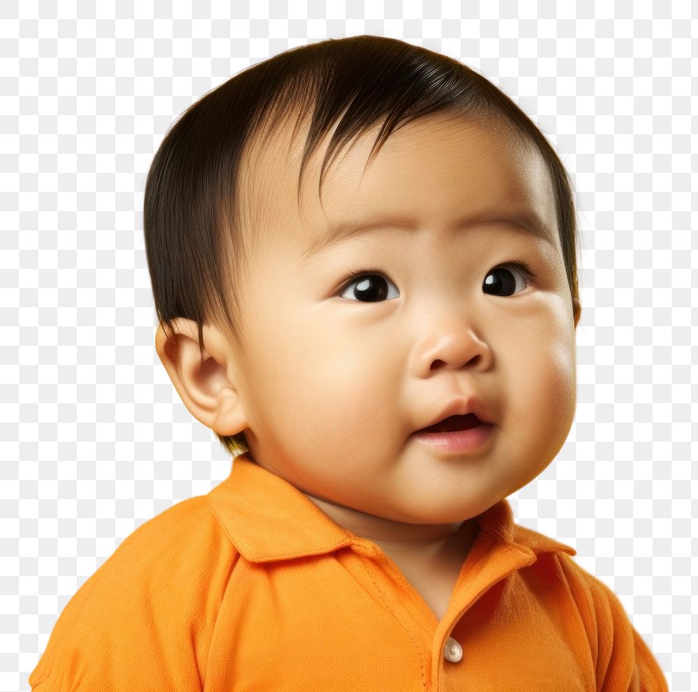 PNG Portrait baby photography displeased. AI generated Image by rawpixel.