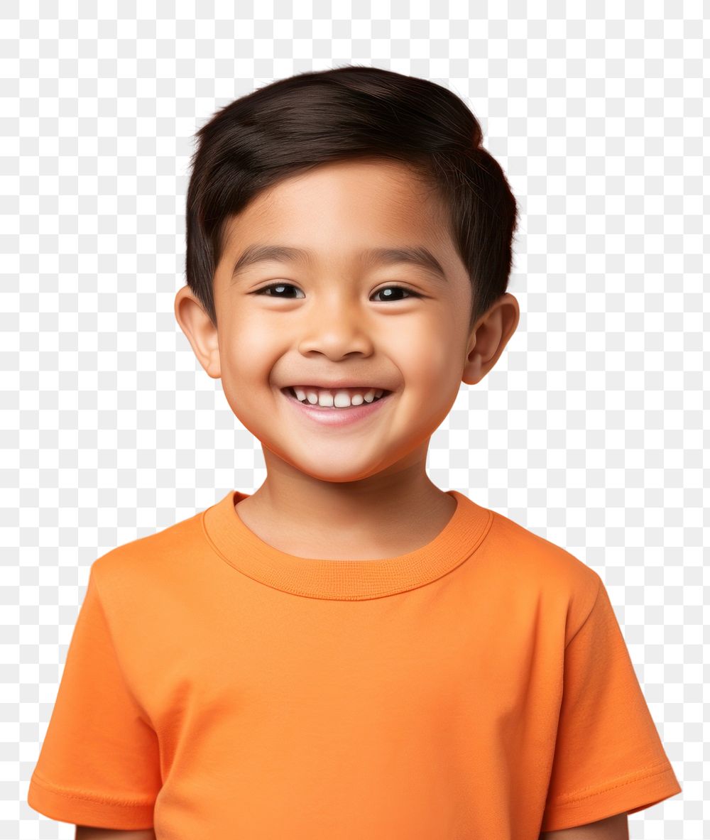 PNG Portrait smiling child smile. AI generated Image by rawpixel.