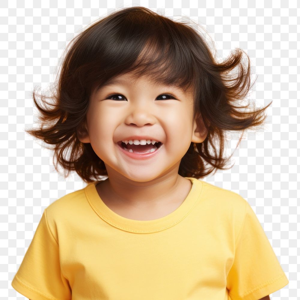 PNG Laughing portrait smiling toddler. AI generated Image by rawpixel.