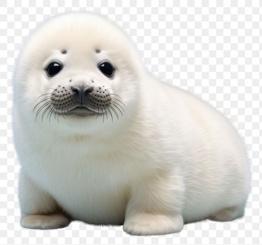 PNG Seal animal mammal white. AI generated Image by rawpixel.
