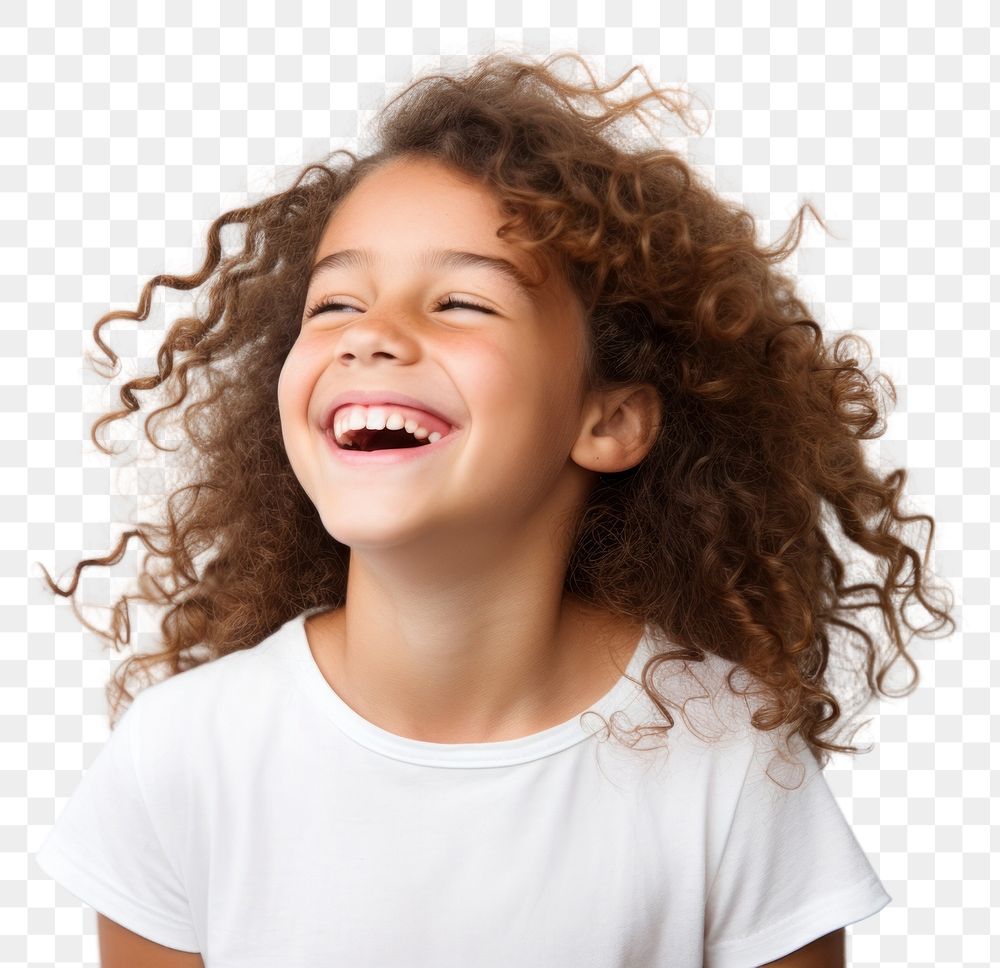 PNG Laughing smile child dreadlocks. 