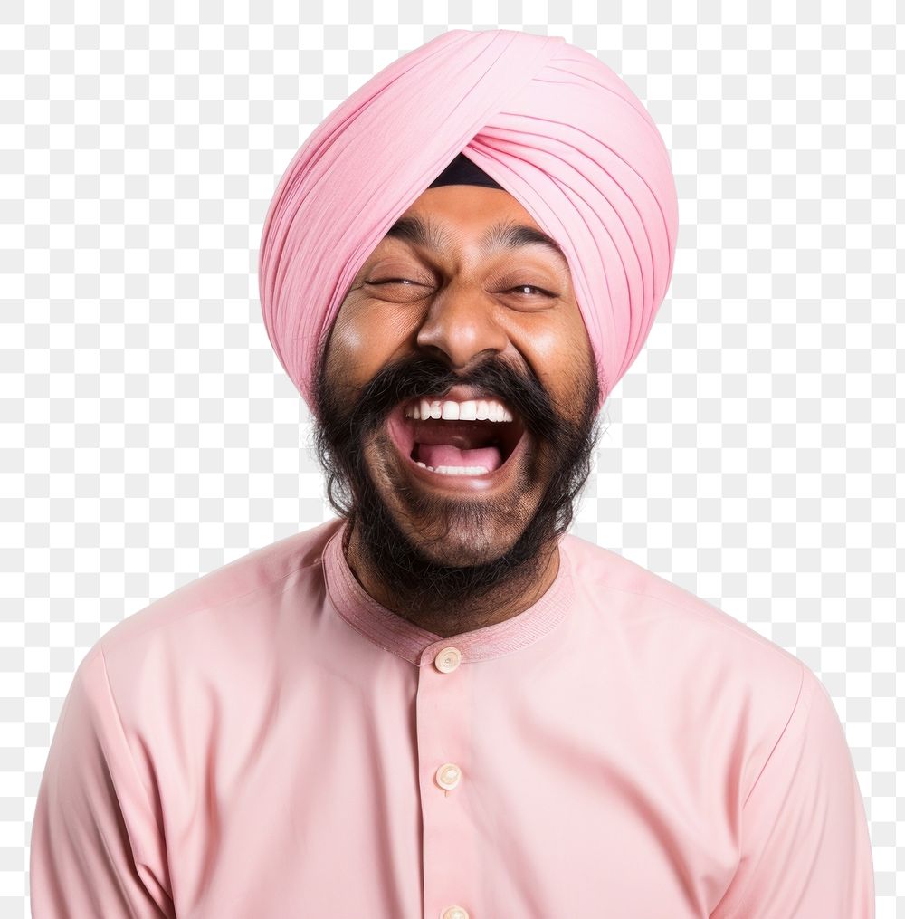 PNG Turban adult happiness moustache. AI generated Image by rawpixel.