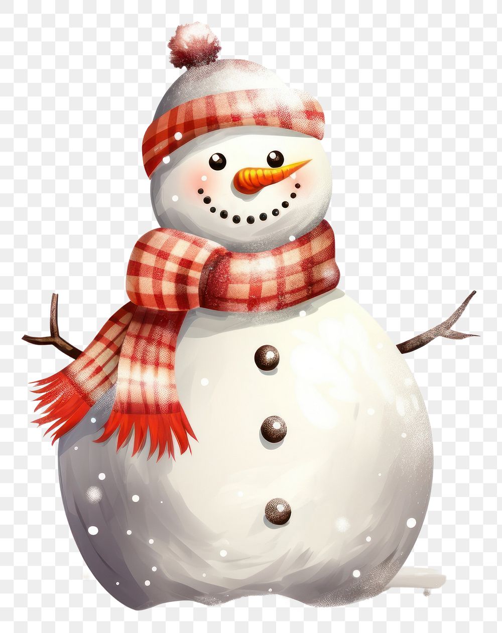 PNG Snowman winter white transparent background. AI generated Image by rawpixel.