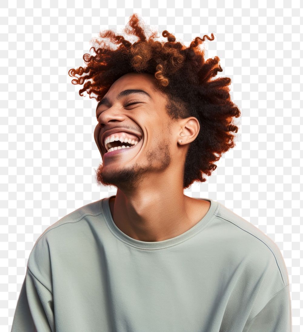 PNG Laughing adult smile relaxation. AI generated Image by rawpixel.
