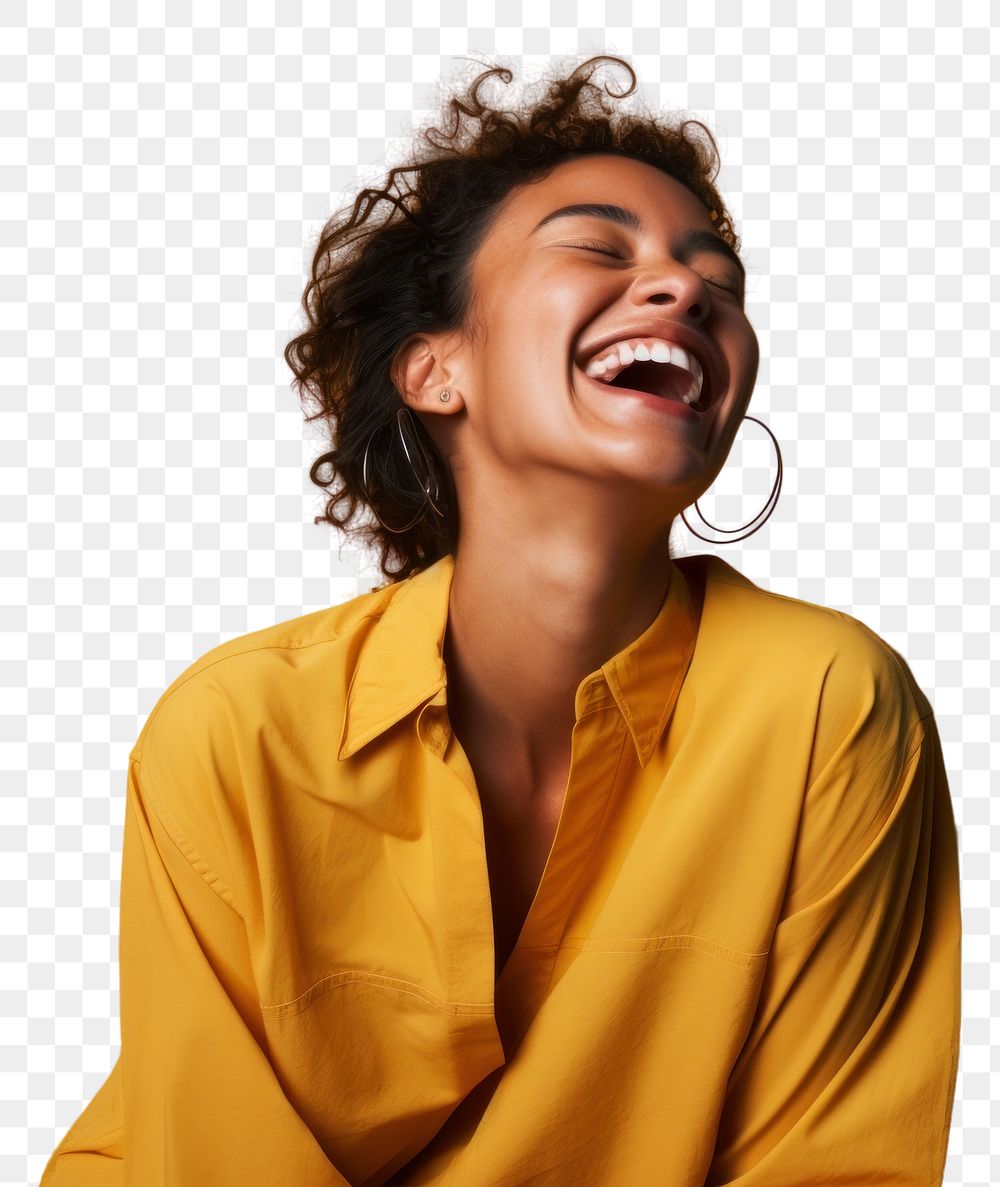 PNG Laughing smile adult relaxation. AI generated Image by rawpixel.