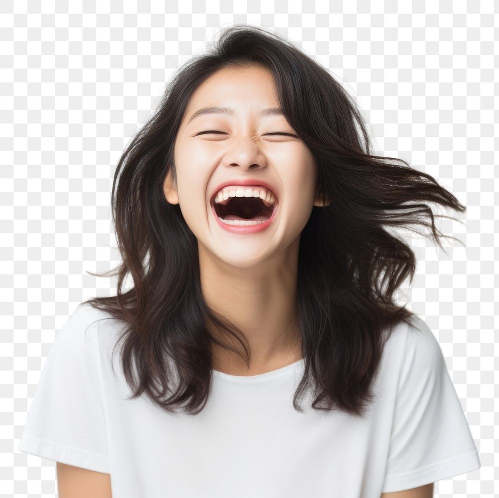 PNG Laughing adult frustration excitement. AI generated Image by rawpixel.