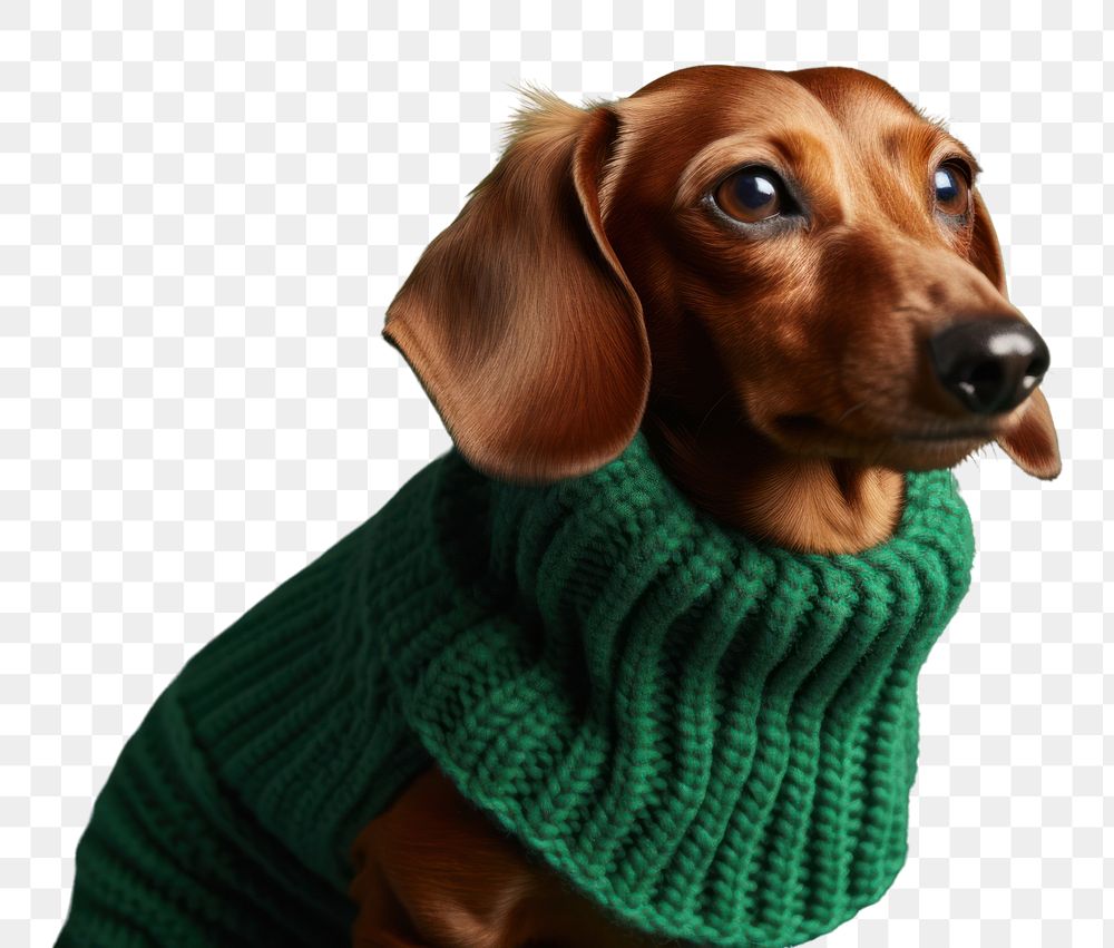 PNG Dachshund sweater animal mammal. AI generated Image by rawpixel.