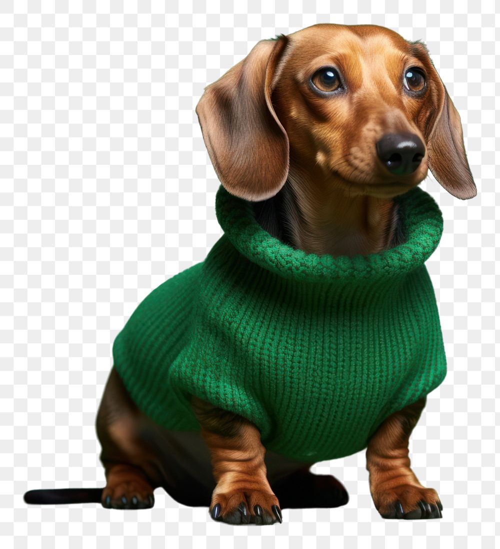 PNG Sweater dachshund animal mammal. 