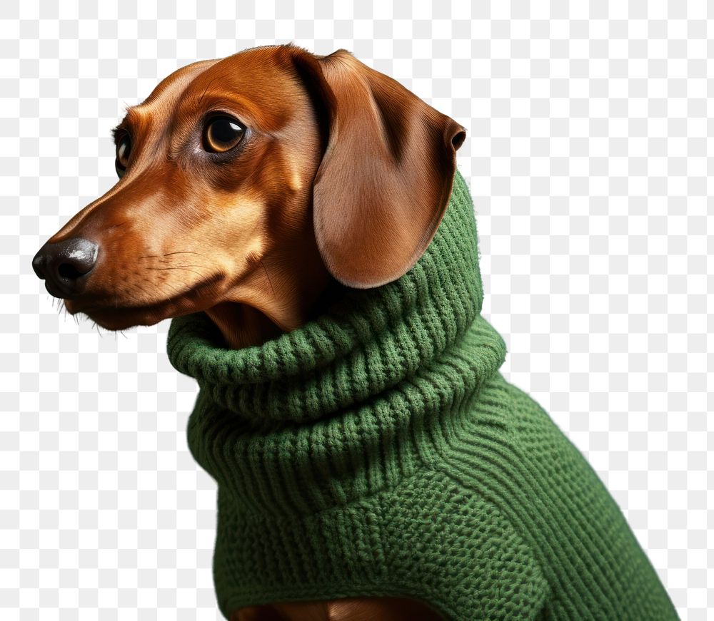 PNG Sweater dachshund animal mammal. AI generated Image by rawpixel.