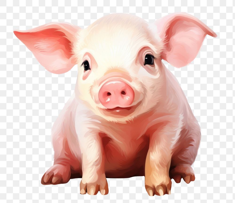 PNG Pig mammal animal investment. AI generated Image by rawpixel.