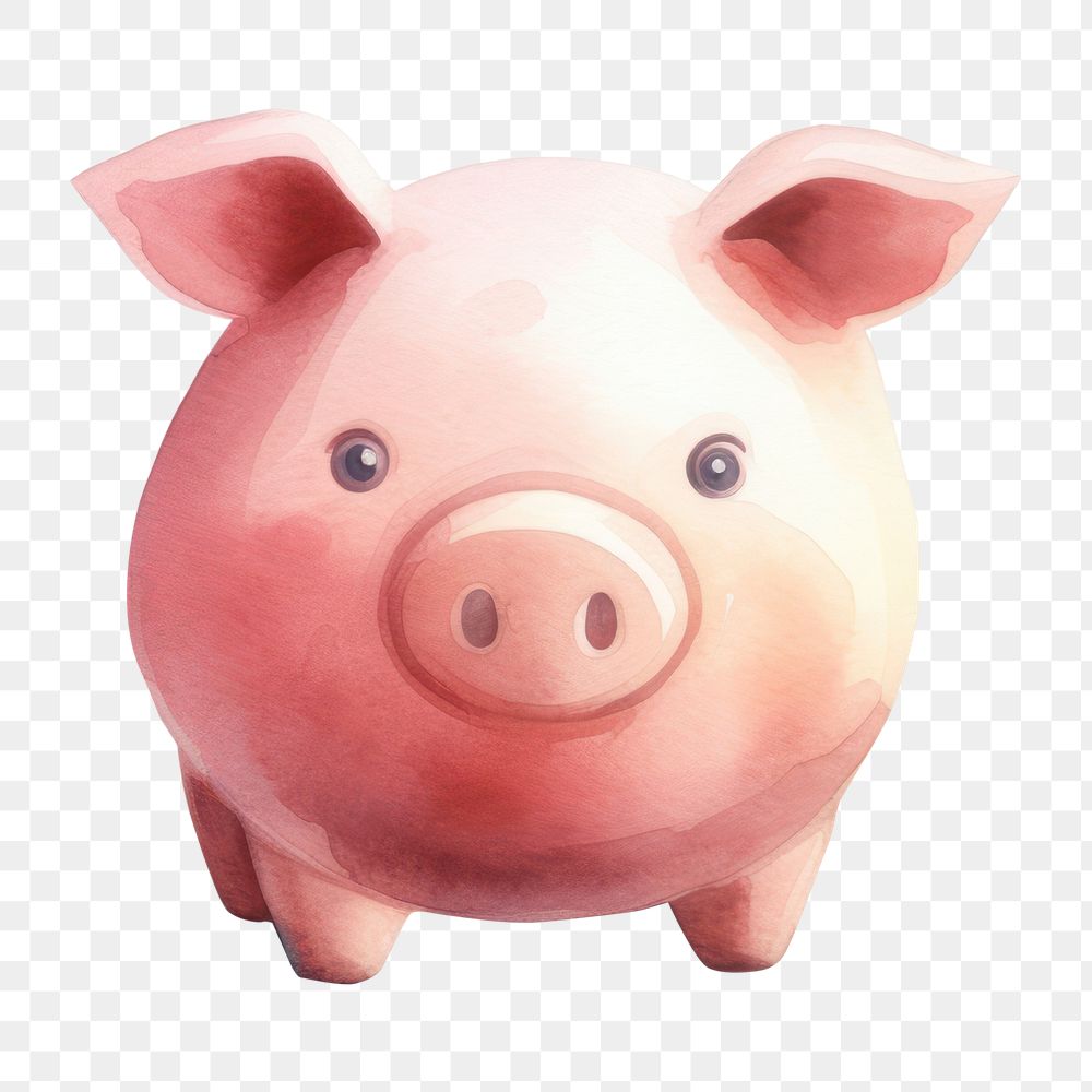 PNG Pig mammal investment piggy bank. AI generated Image by rawpixel.