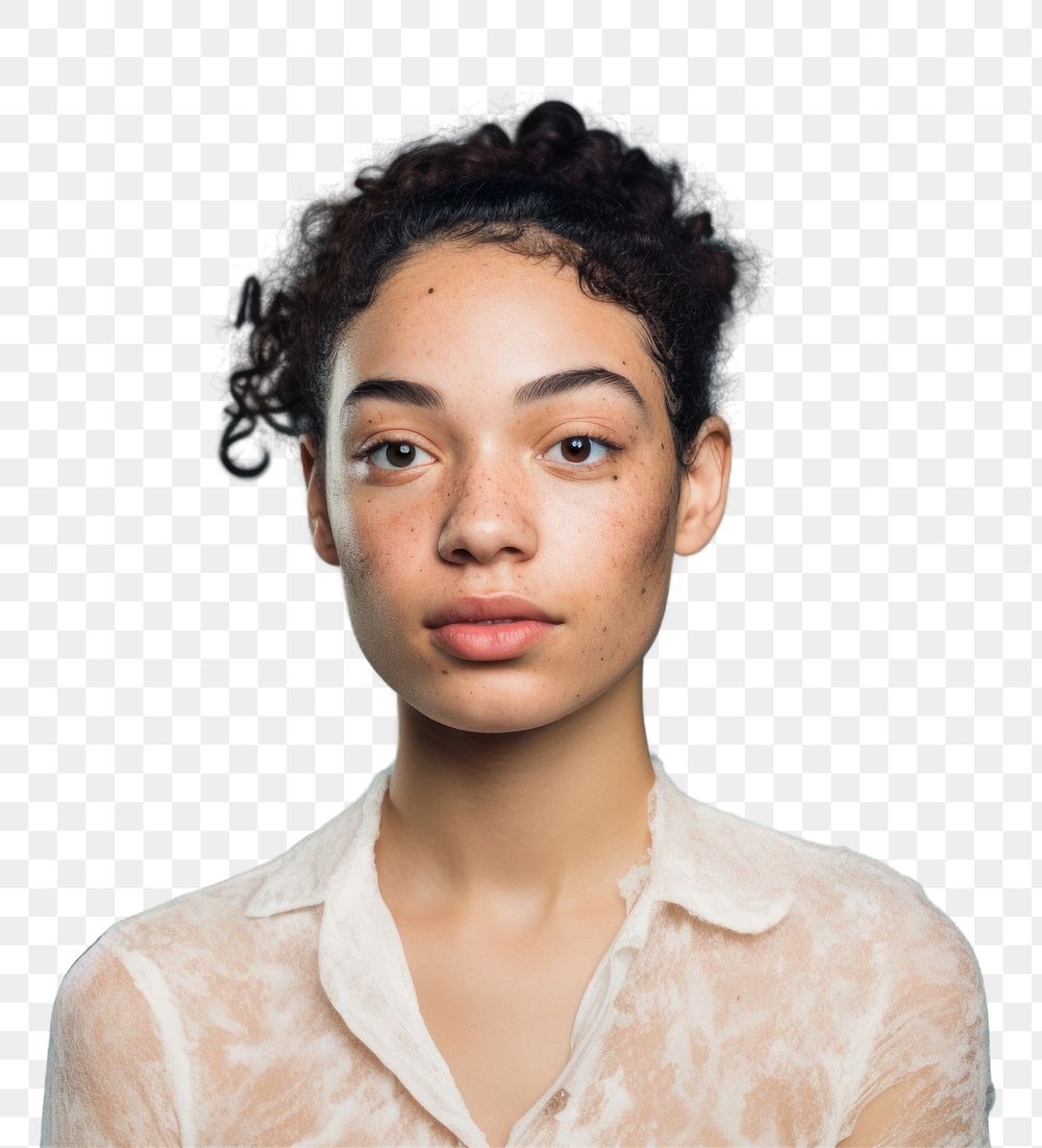PNG Portrait adult woman skin. AI generated Image by rawpixel.