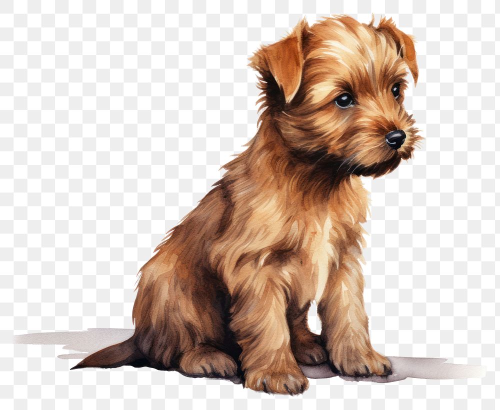 PNG Puppy terrier mammal animal. AI generated Image by rawpixel.