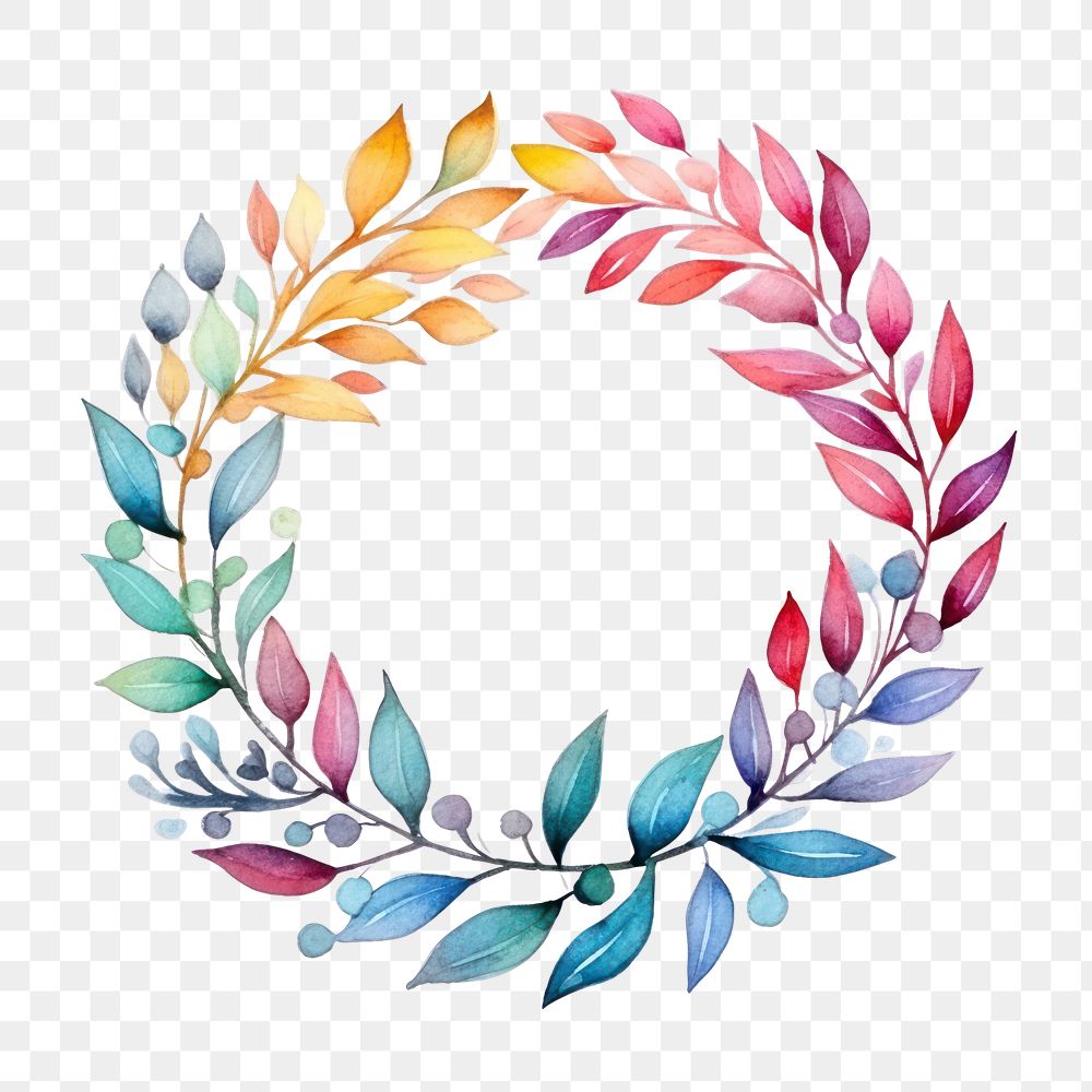 PNG Pattern wreath white background celebration. 