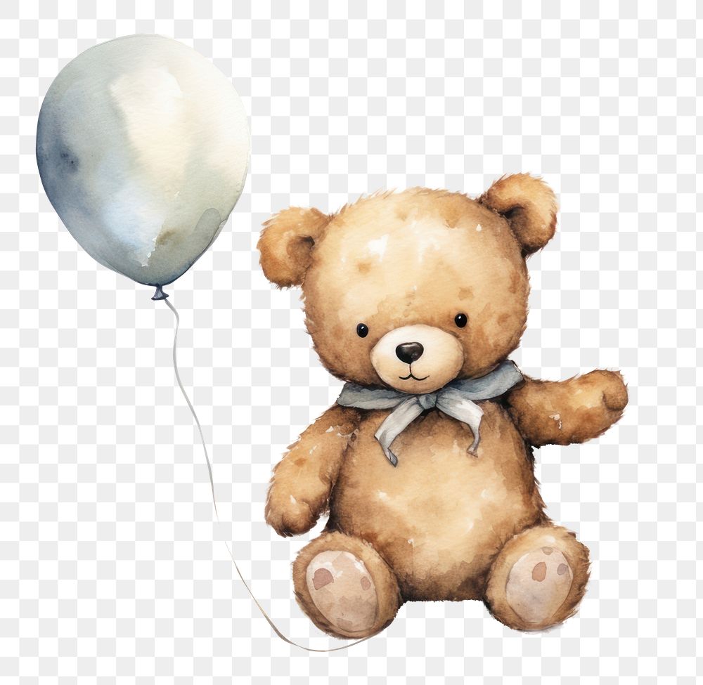 PNG Balloon bear toy representation