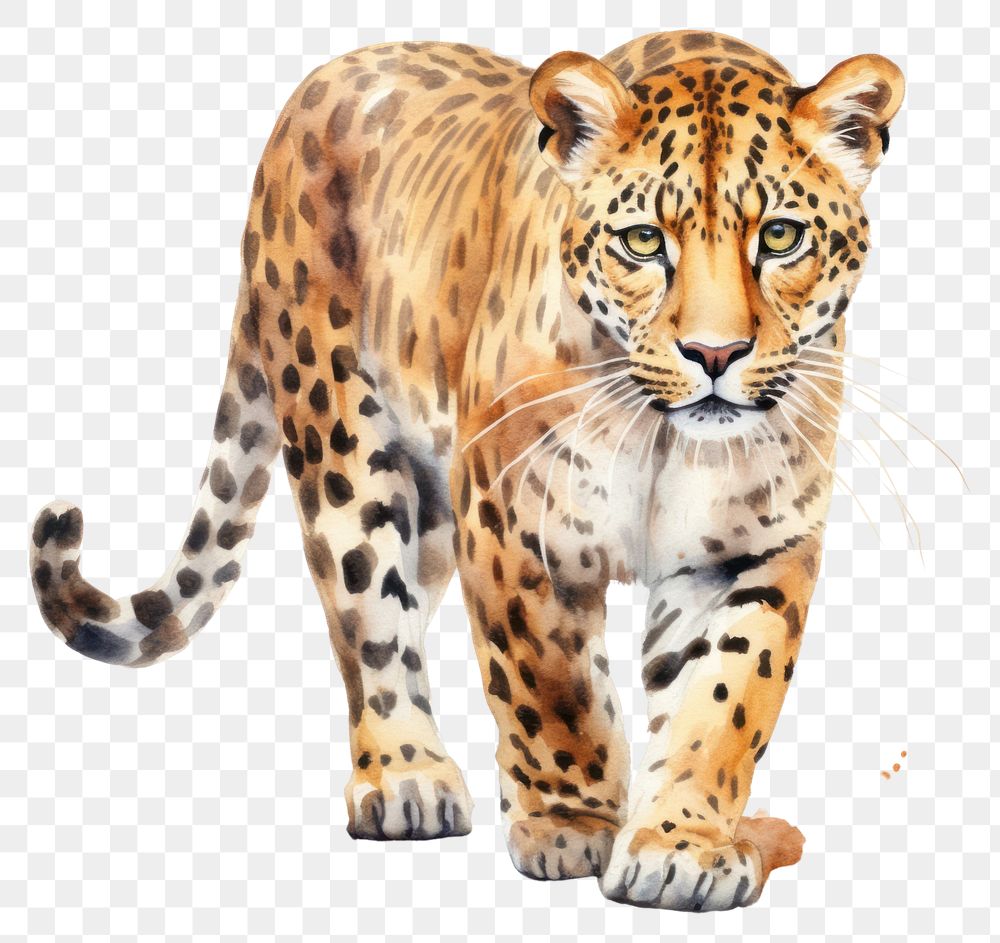 PNG Animal wildlife leopard cheetah. AI generated Image by rawpixel.