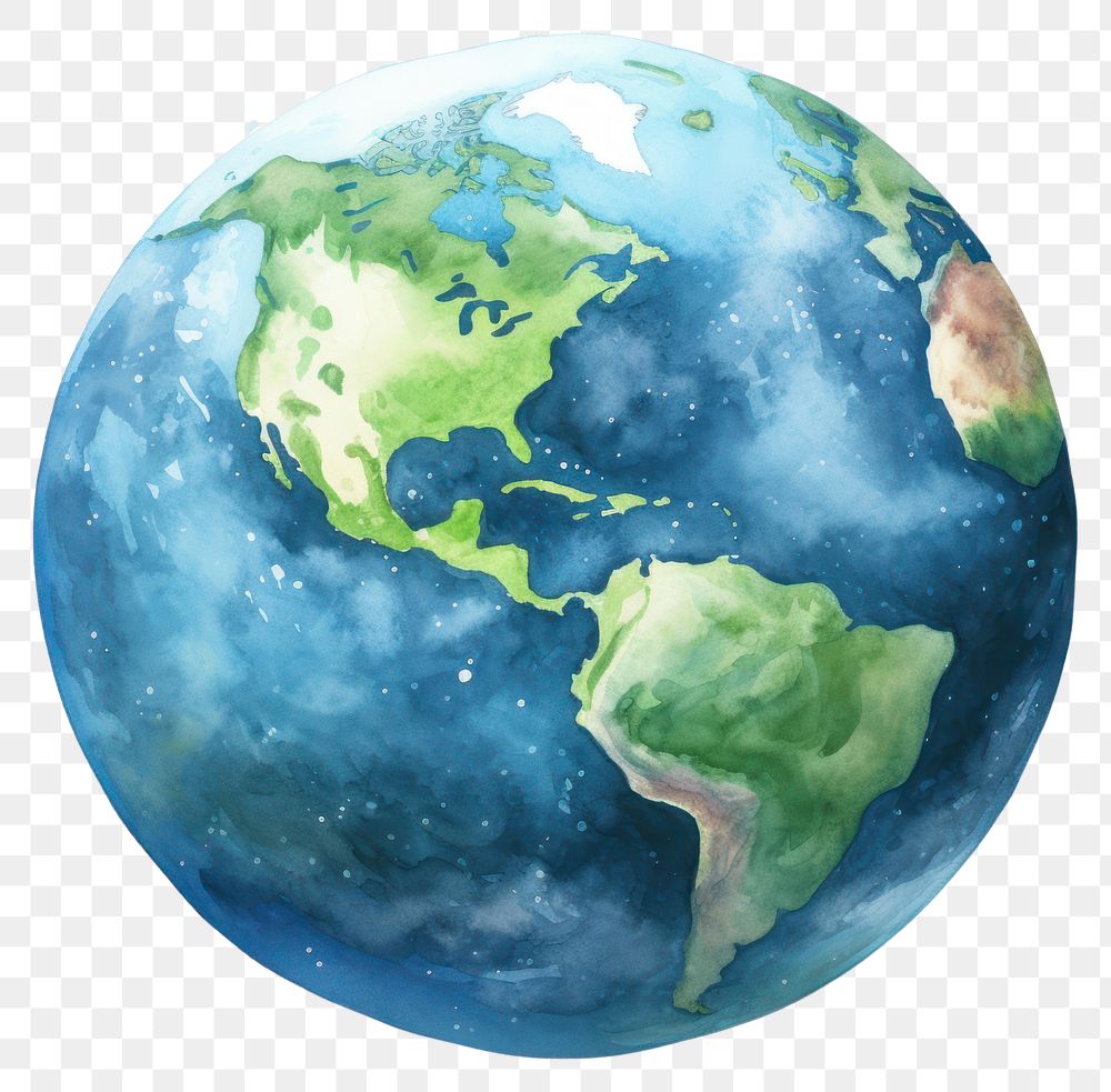 PNG Earth sphere planet space. 