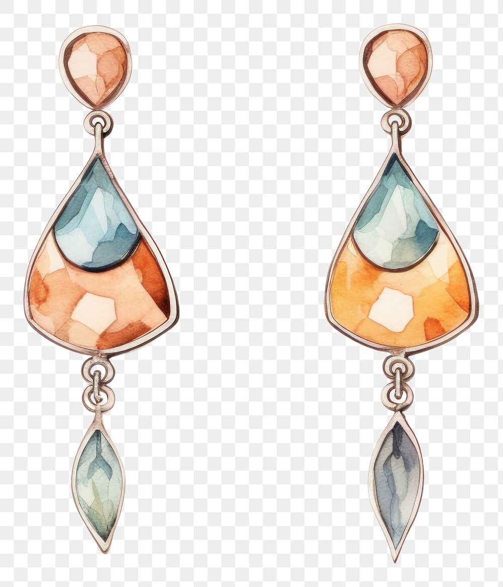 PNG Gemstone earring jewelry pendant. 