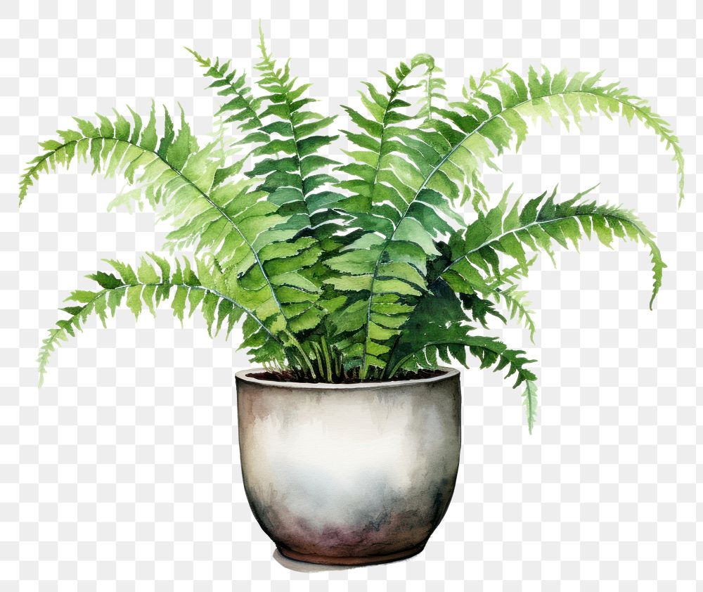 PNG Fern plant leaf houseplant. 