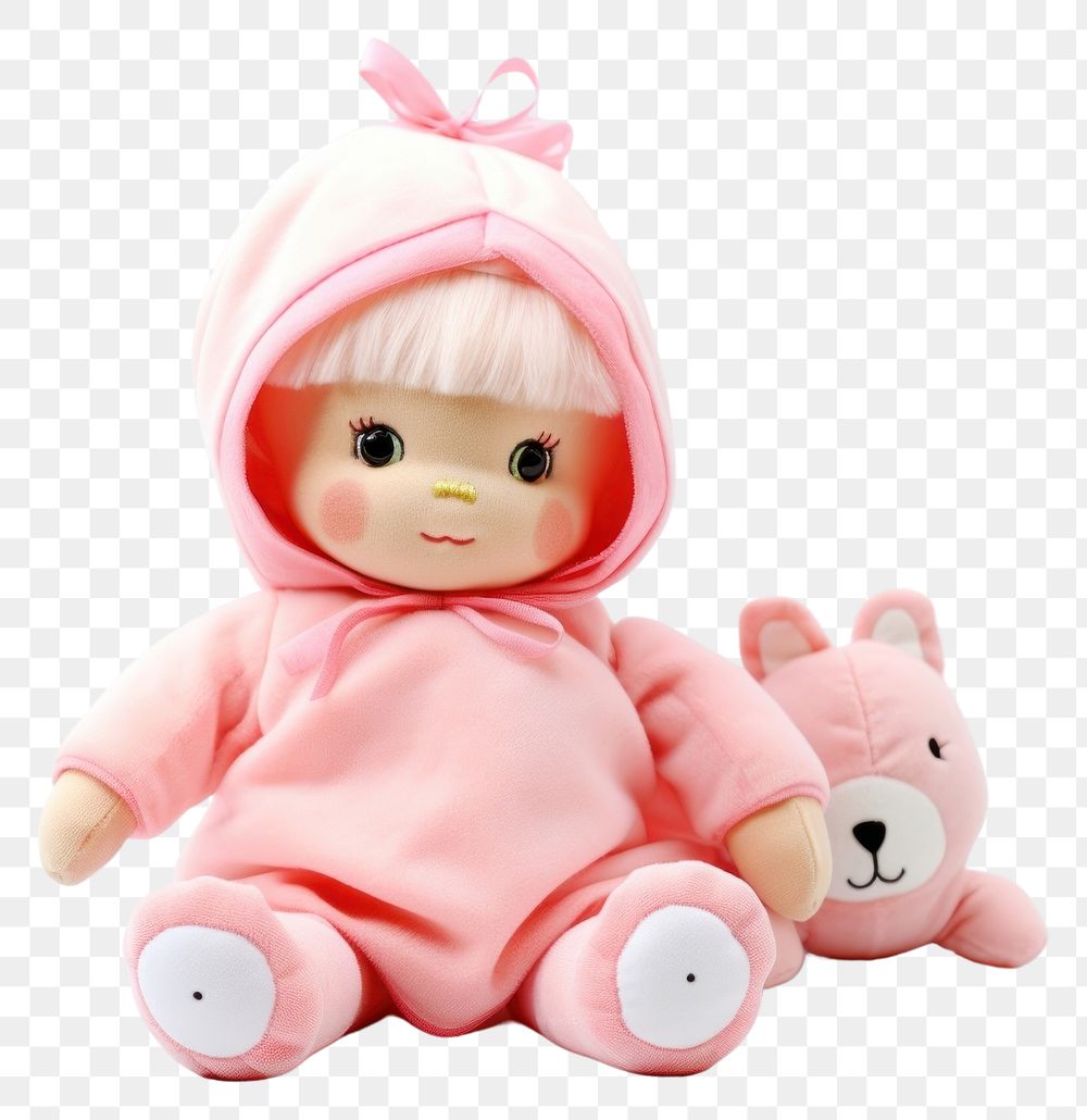 PNG Doll toy cute baby. AI generated Image by rawpixel.