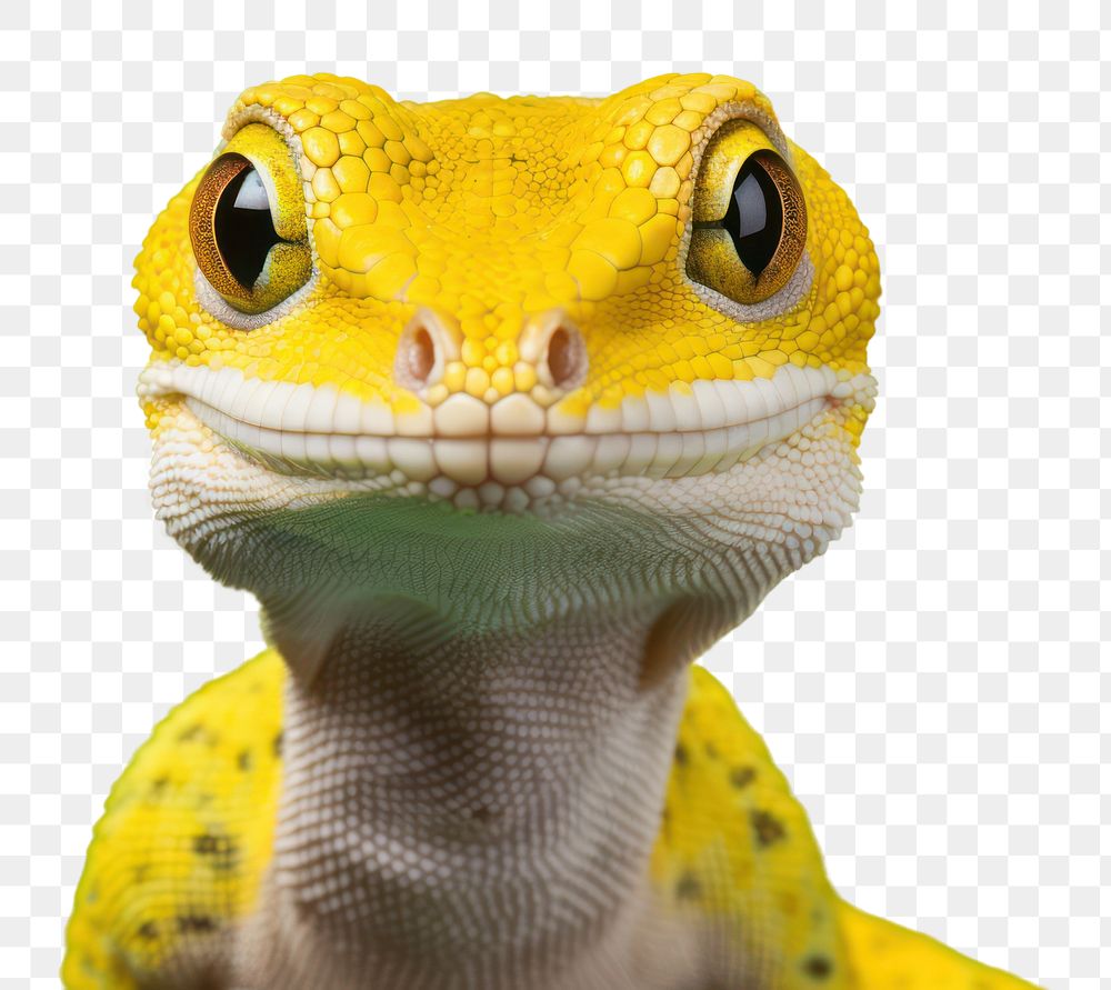PNG Gecko wildlife portrait reptile. AI generated Image by rawpixel.