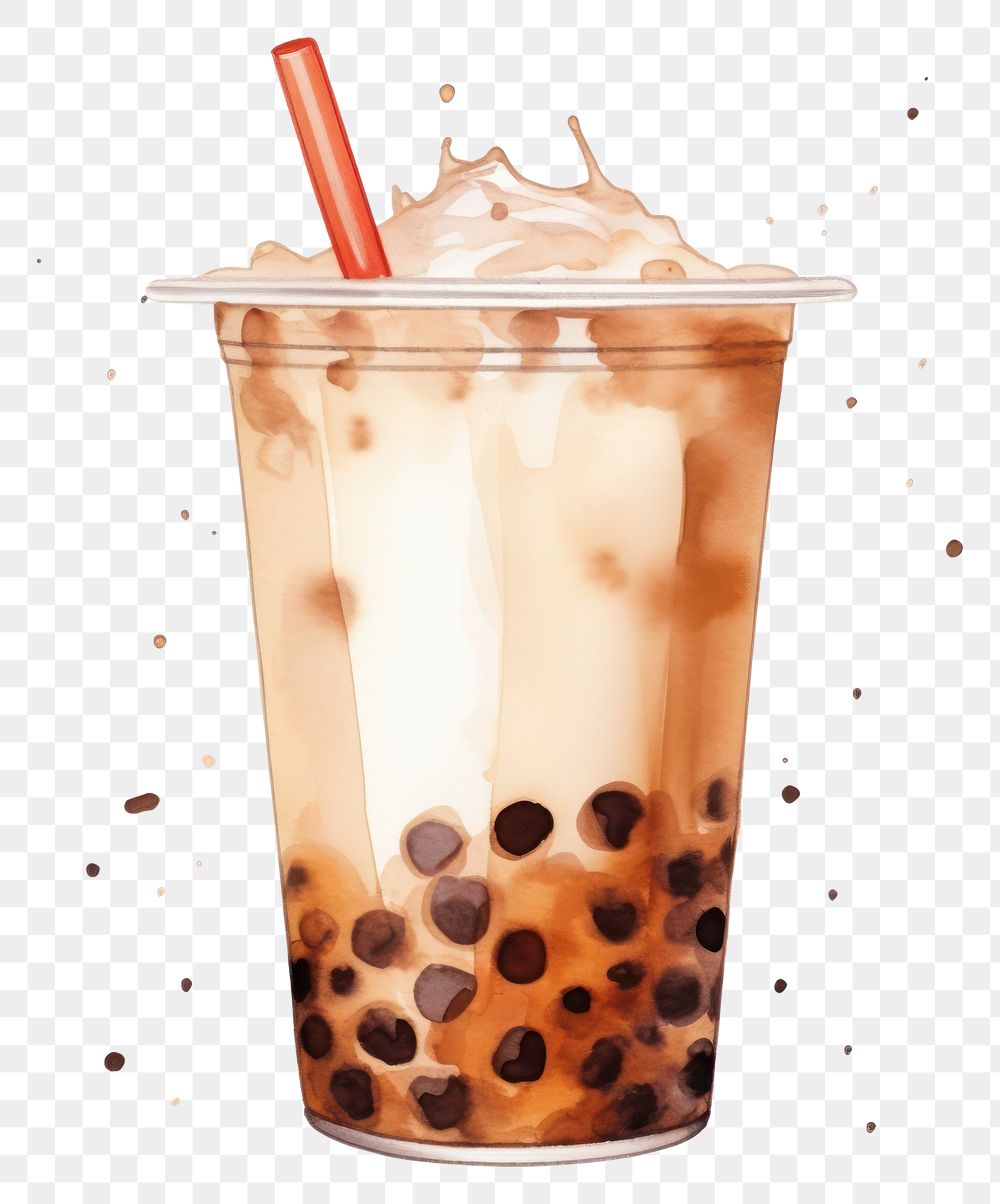 PNG Drink refreshment disposable bubble tea. AI generated Image by rawpixel.