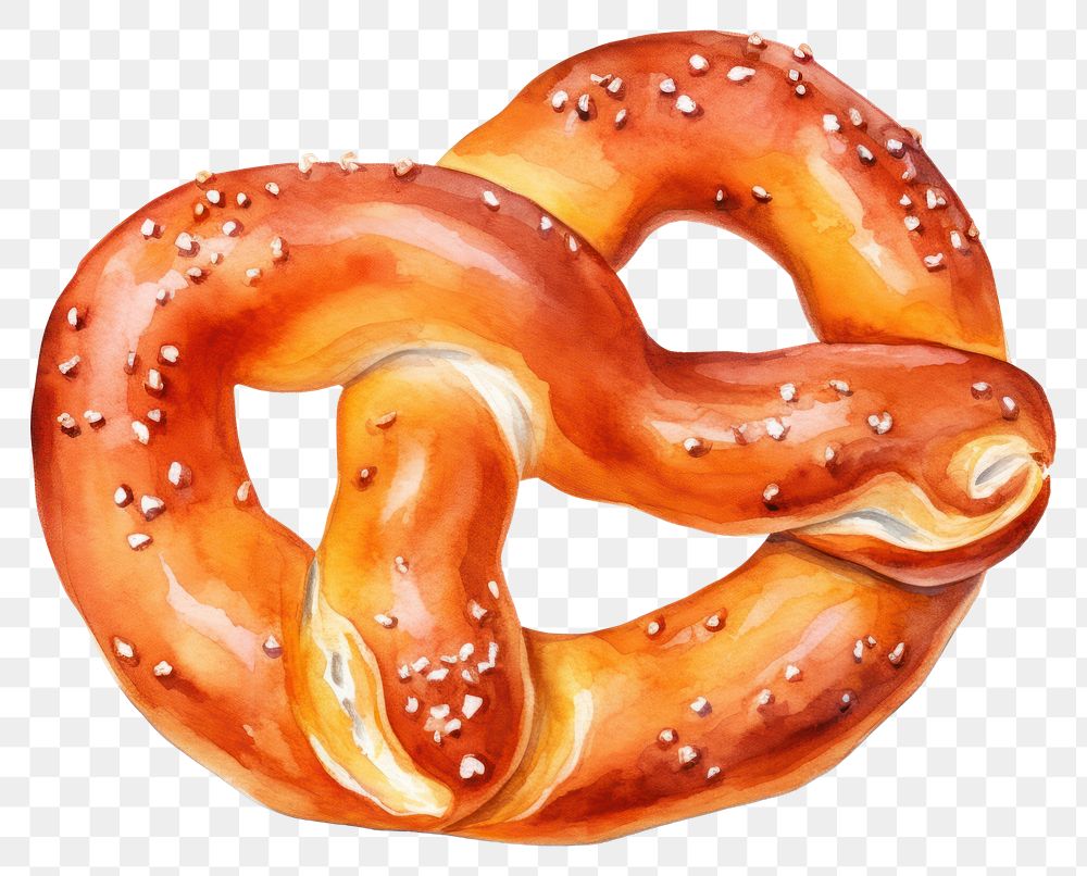 PNG Pretzel food white background freshness. 