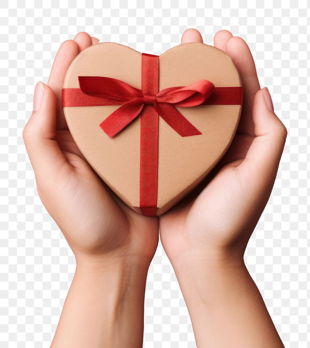 PNG Holding heart gift hand. AI generated Image by rawpixel.
