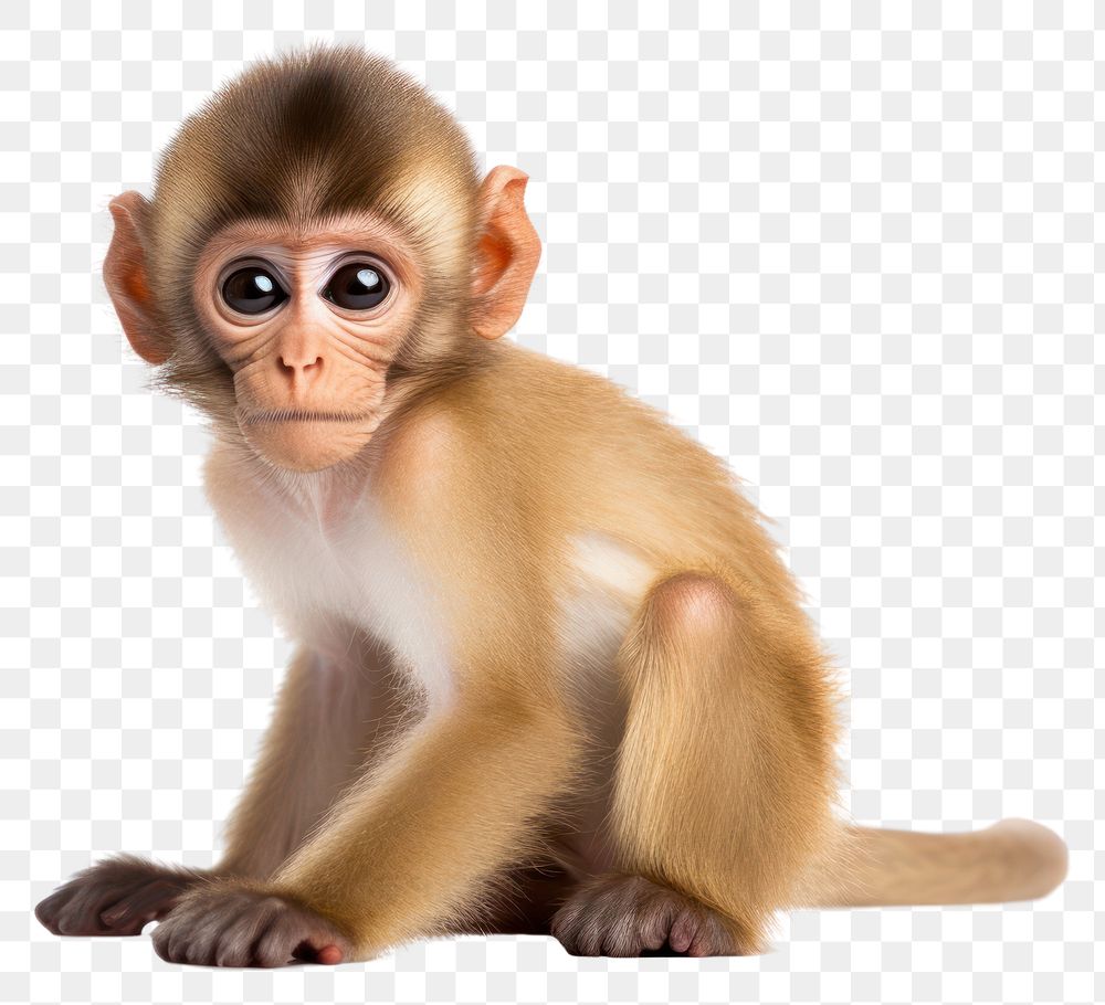 PNG Wildlife monkey animal mammal. AI generated Image by rawpixel.