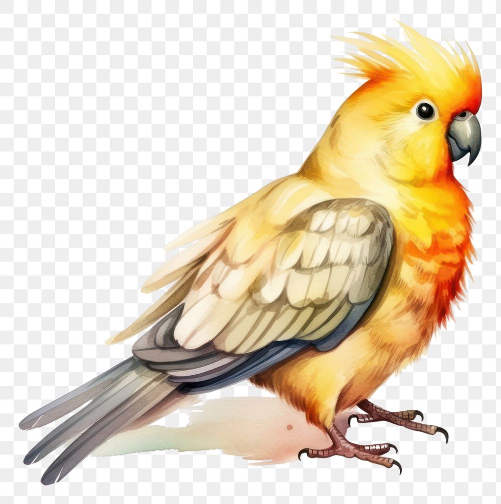 PNG Cockatiel parrot animal bird. AI generated Image by rawpixel.