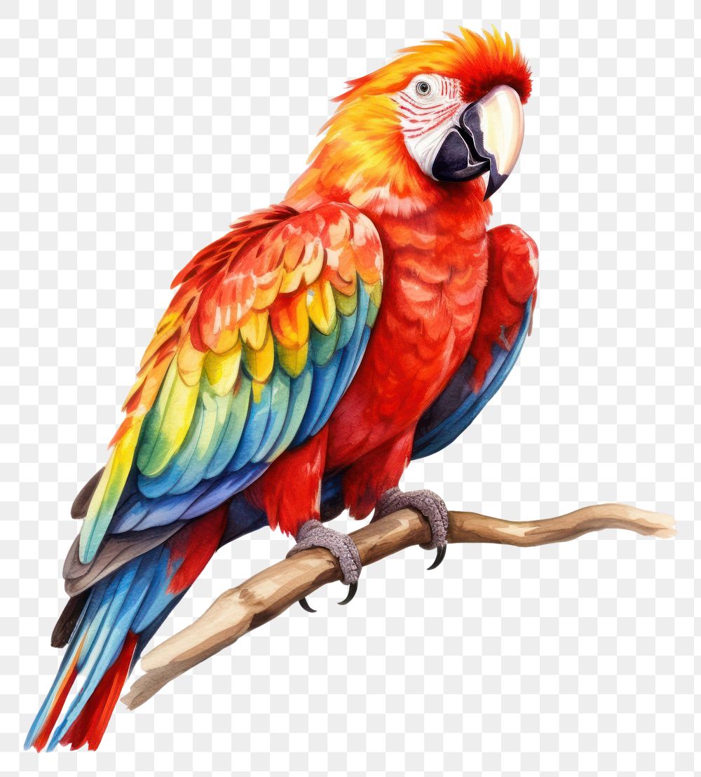 PNG Parrot animal bird creativity. AI generated Image by rawpixel.