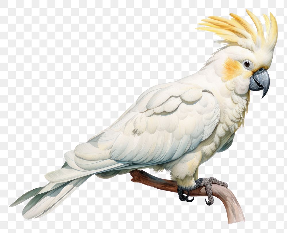 PNG Cockatoo animal parrot white. 