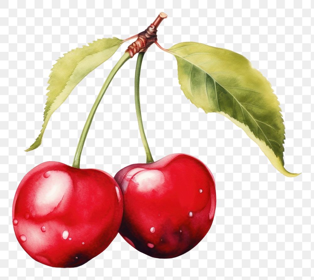 PNG Cherry produce fruit plant. 