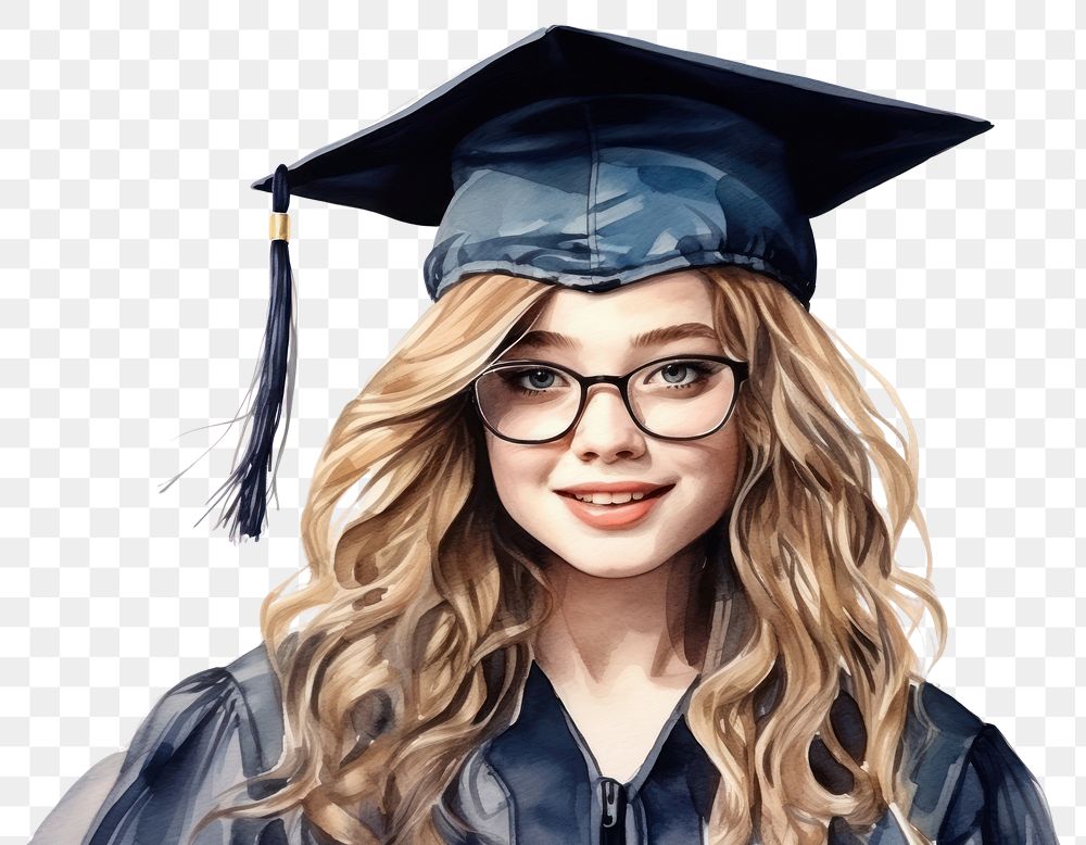 PNG Graduation glasses adult intelligence. AI generated Image by rawpixel.