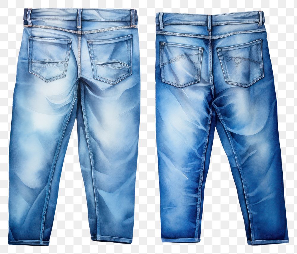 PNG Denim pants jeans trousers. | Free PNG - rawpixel